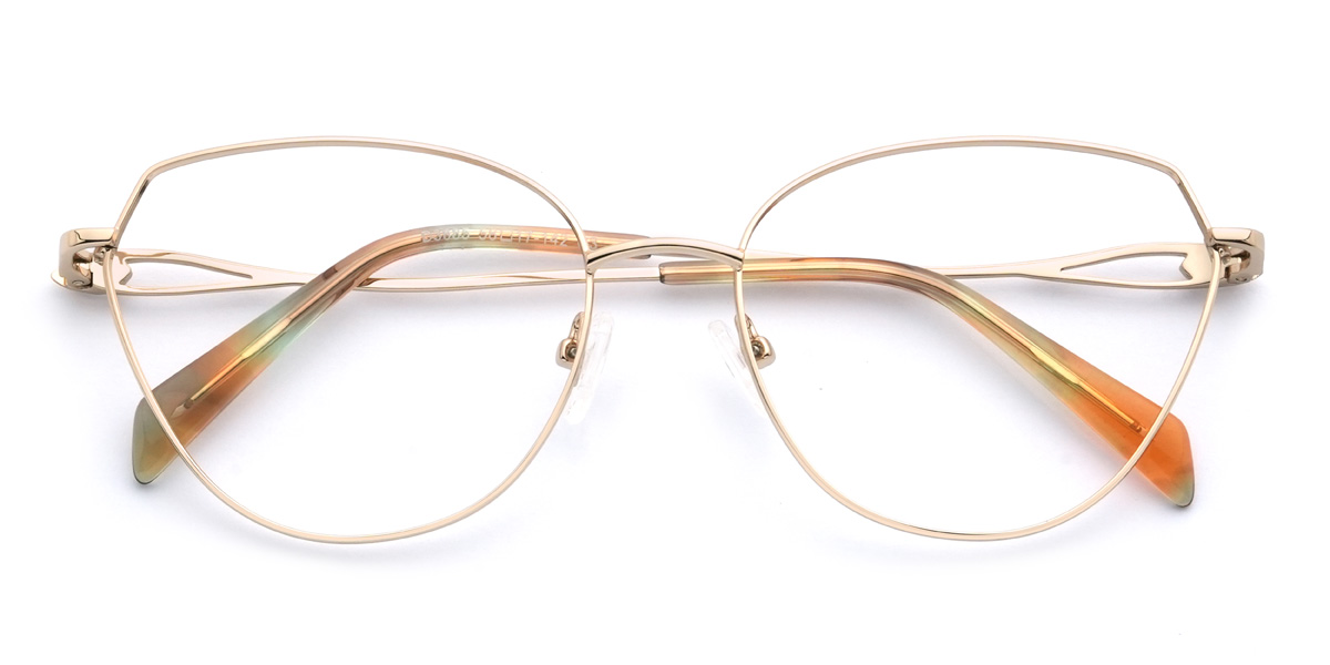 Gold Taliyah Glasses - Cat Eye Glasses