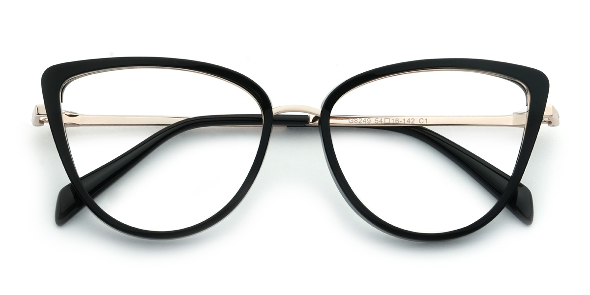 Schwarz Ruthie Brille - Cat Eye Glasses