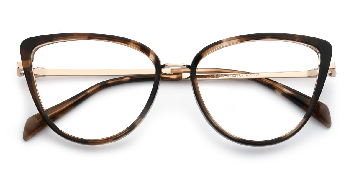 Brown Tortoiseshell Ruthie Glasses - Cat Eye Glasses
