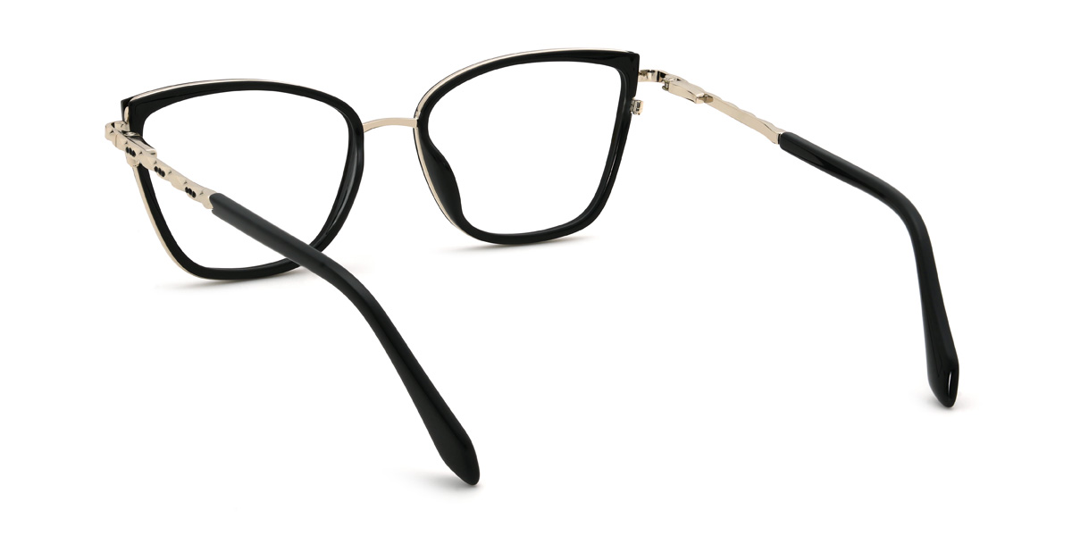 Black Xaniyah Glasses - Cat Eye Glasses
