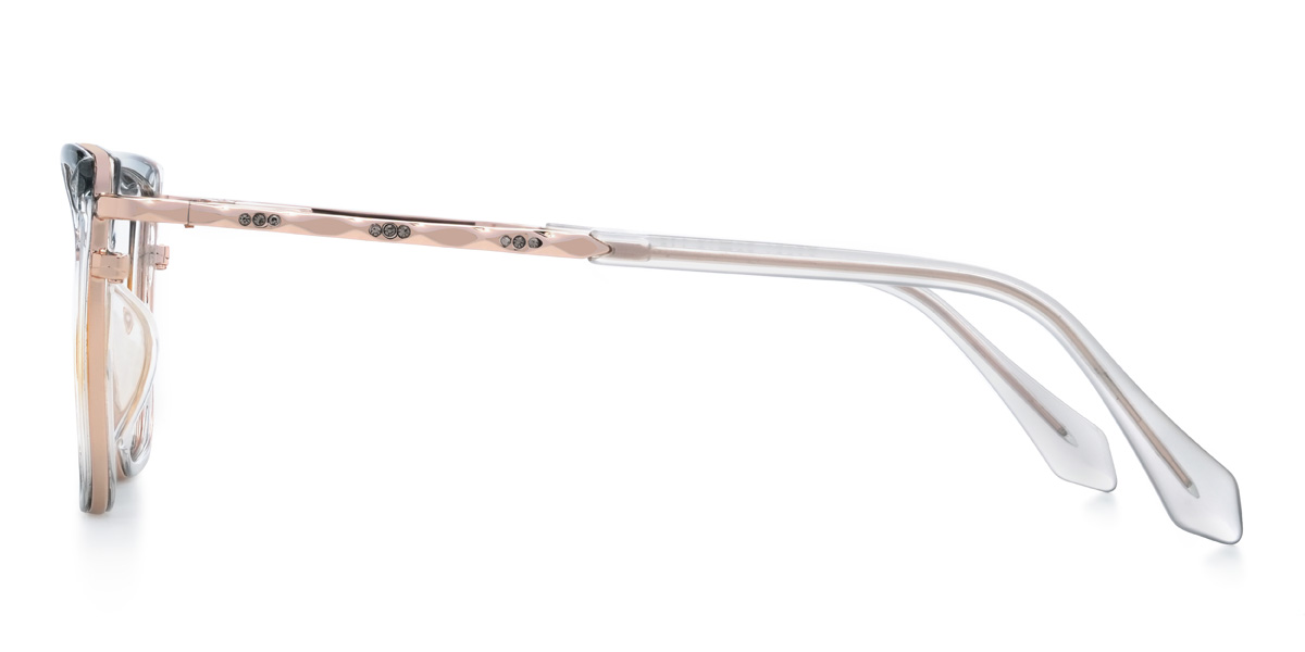 Grey Yellow Xaniyah Glasses - Cat Eye Glasses