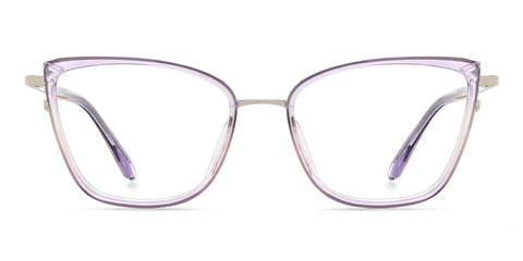 Purple Pink Xaniyah - Cat Eye Glasses