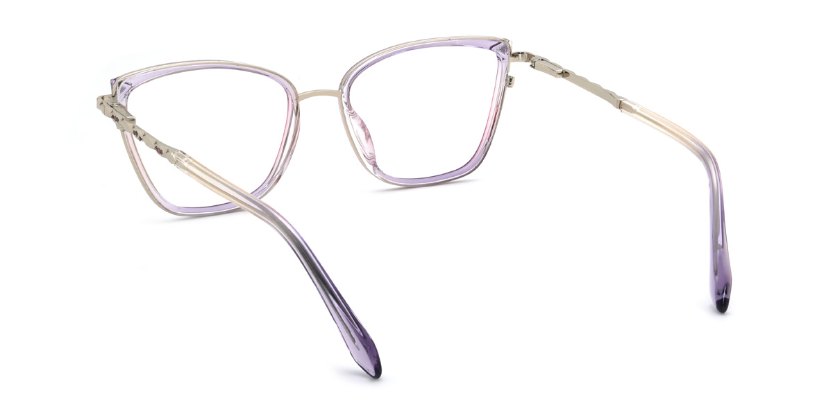 Purple Pink Xaniyah Glasses - Cat Eye Glasses