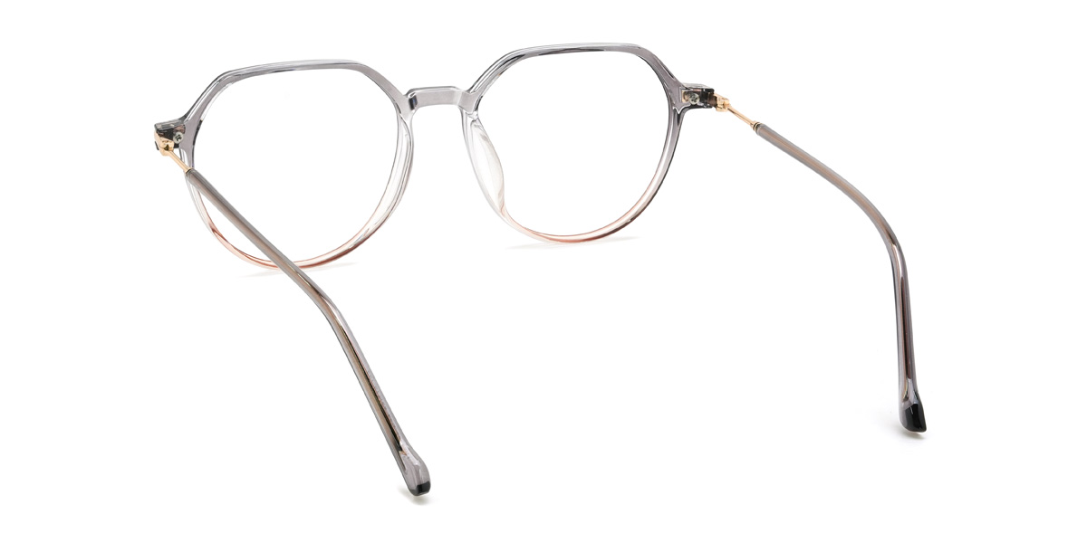 Grey Pink Enrique Glasses - Oval Glasses