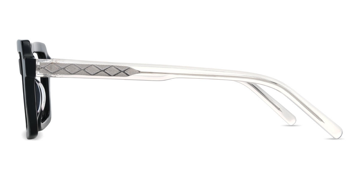 Black Eliam Glasses - Rectangle Glasses