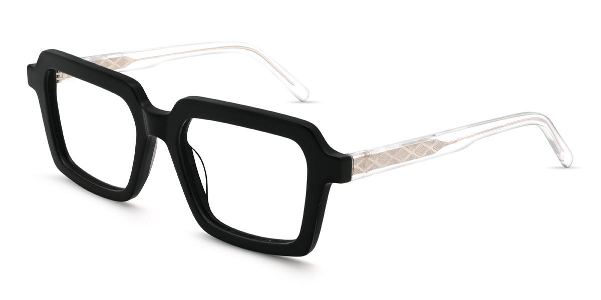 Black Eliam Glasses - Rectangle Glasses