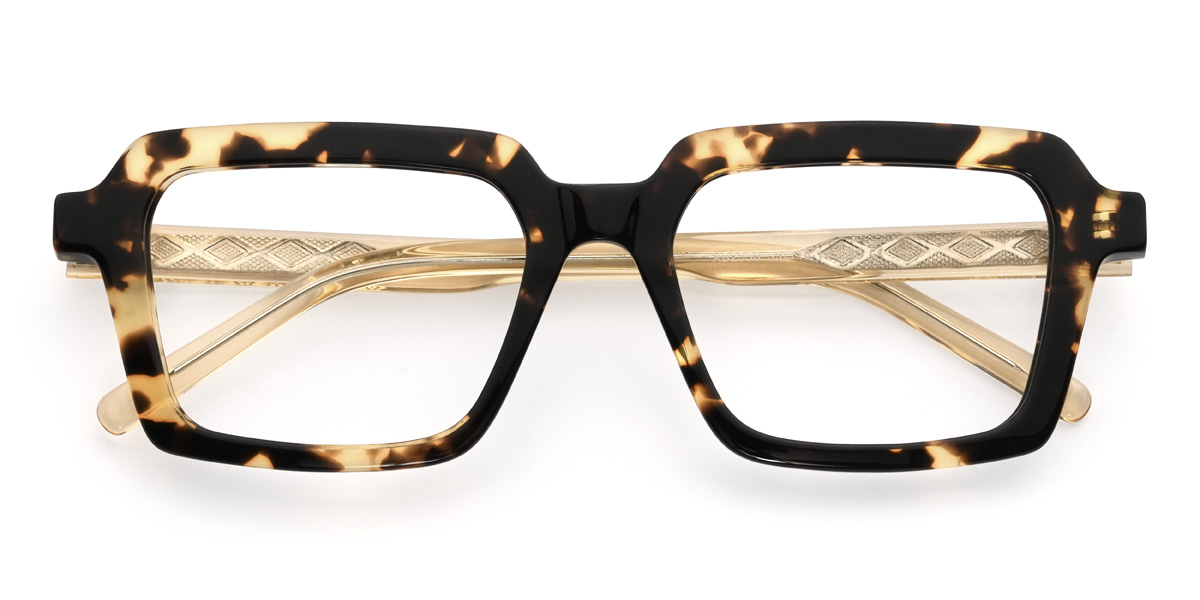 Tortoiseshell Eliam Glasses - Rectangle Glasses