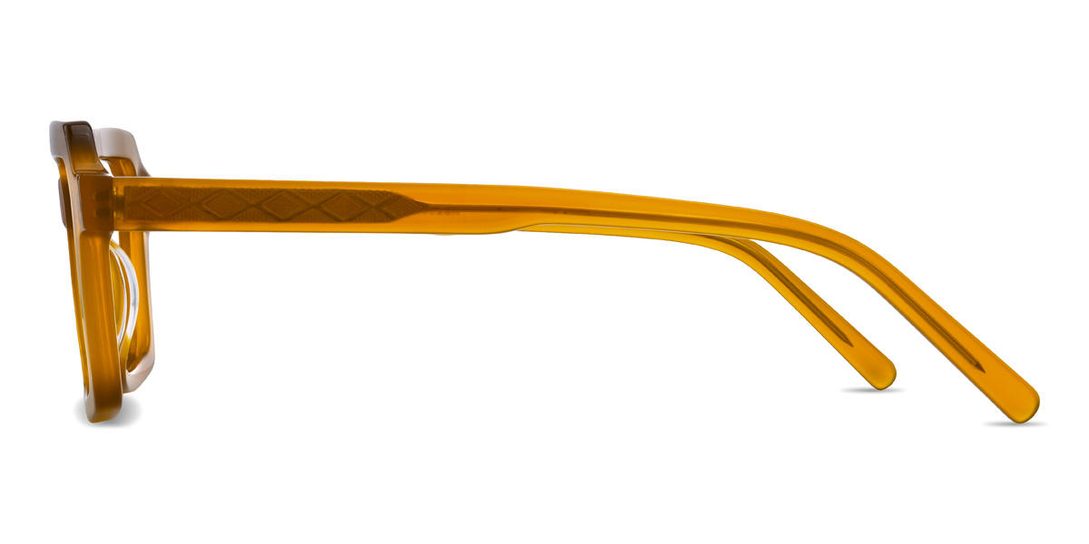 Orange Eliam Glasses - Rectangle Glasses