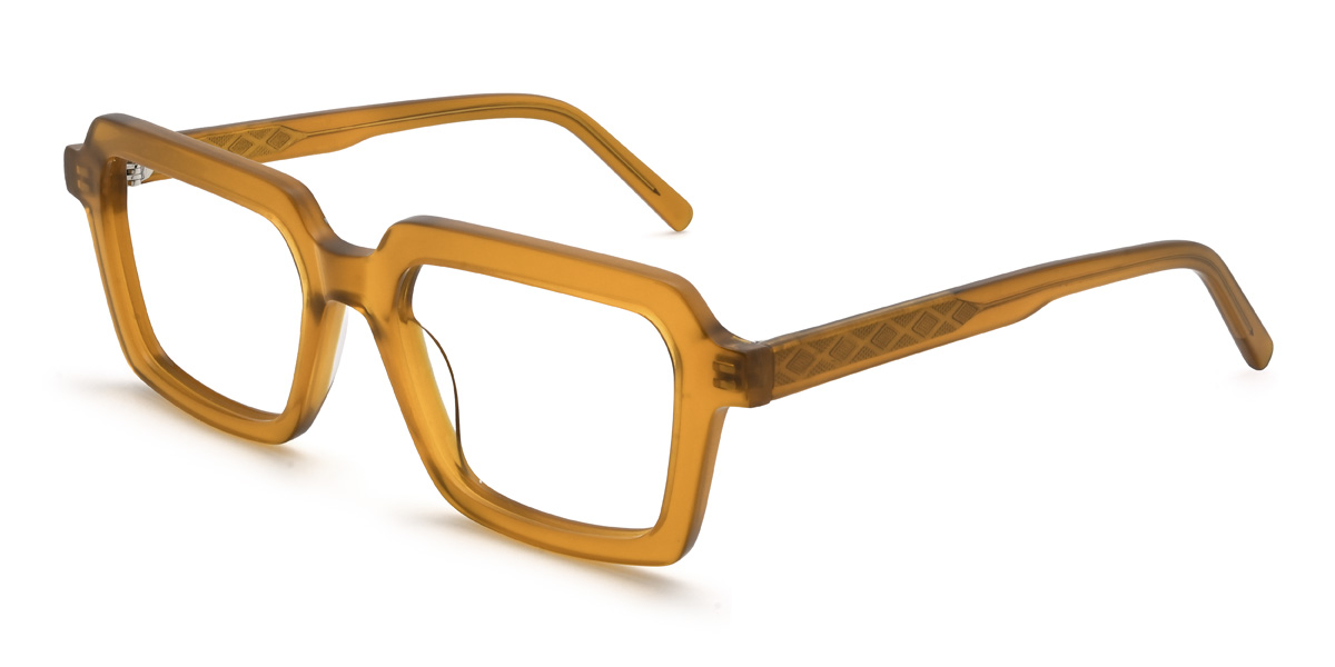 Orange Eliam Glasses - Rectangle Glasses