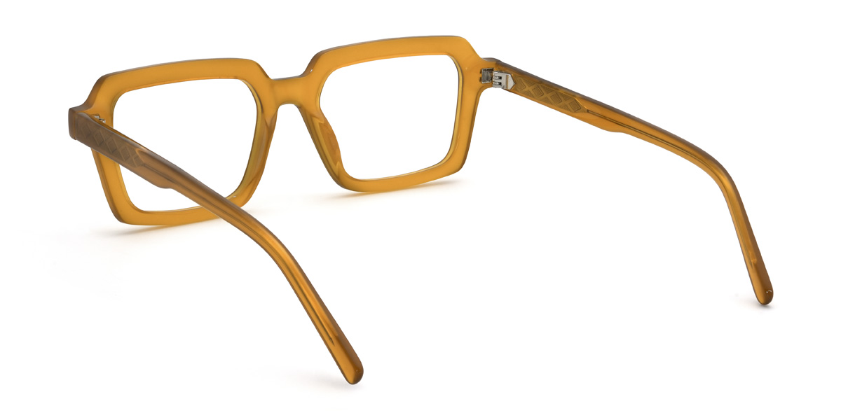 Orange Eliam Glasses - Rectangle Glasses