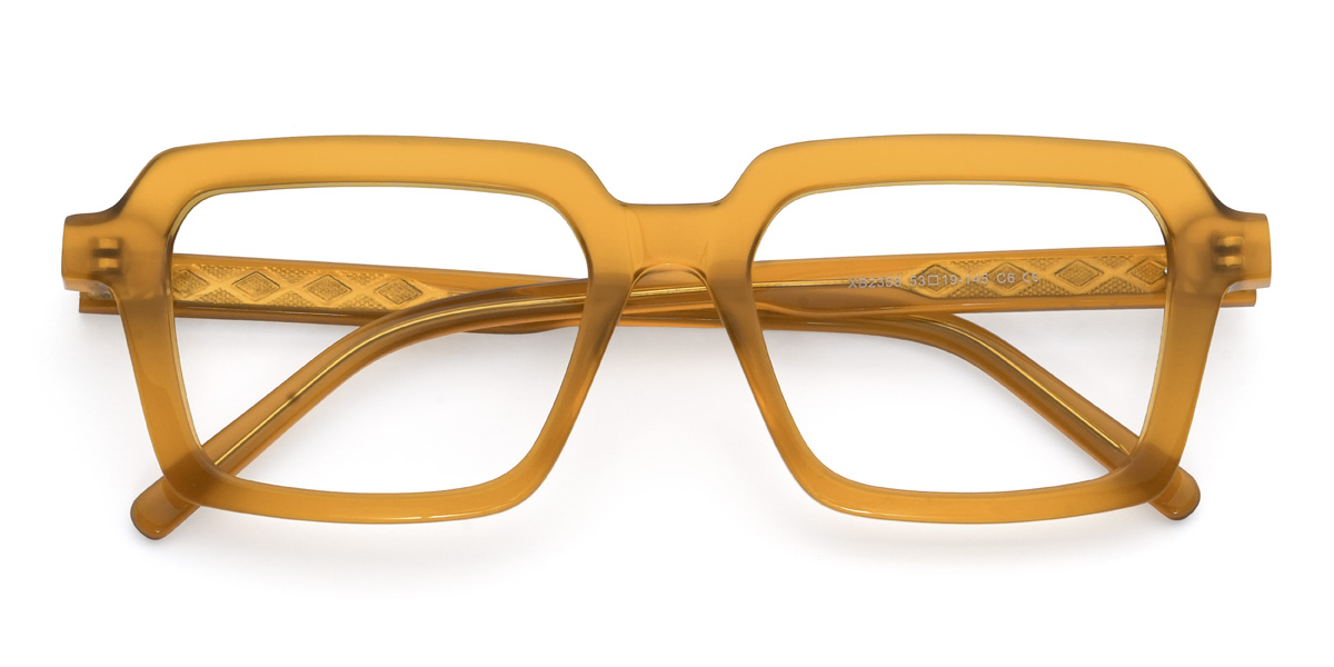 Orange Eliam Glasses - Rectangle Glasses