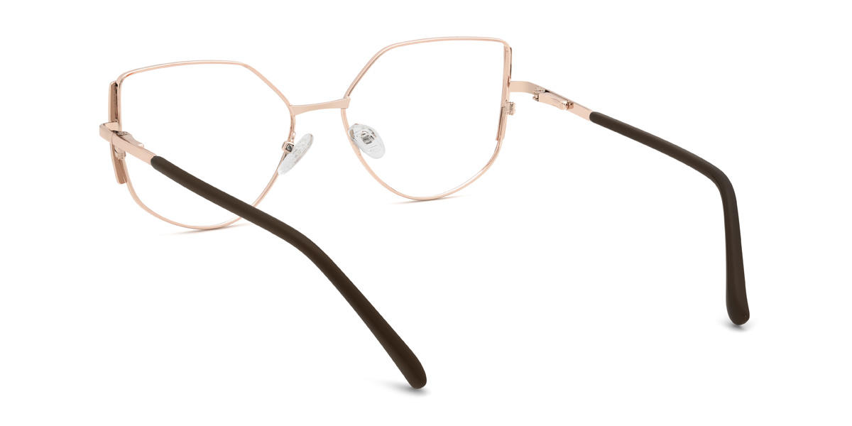 Rose Gold Pink Odessa Glasses - Cat Eye Glasses
