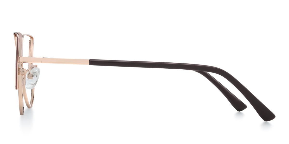 Rose Gold Pink Odessa Glasses - Cat Eye Glasses