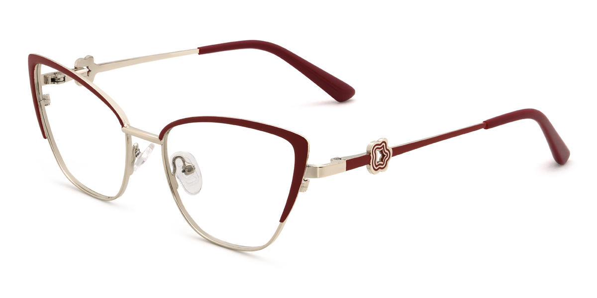 Arany piros Nihira Szemüveg - Cat Eye Glasses