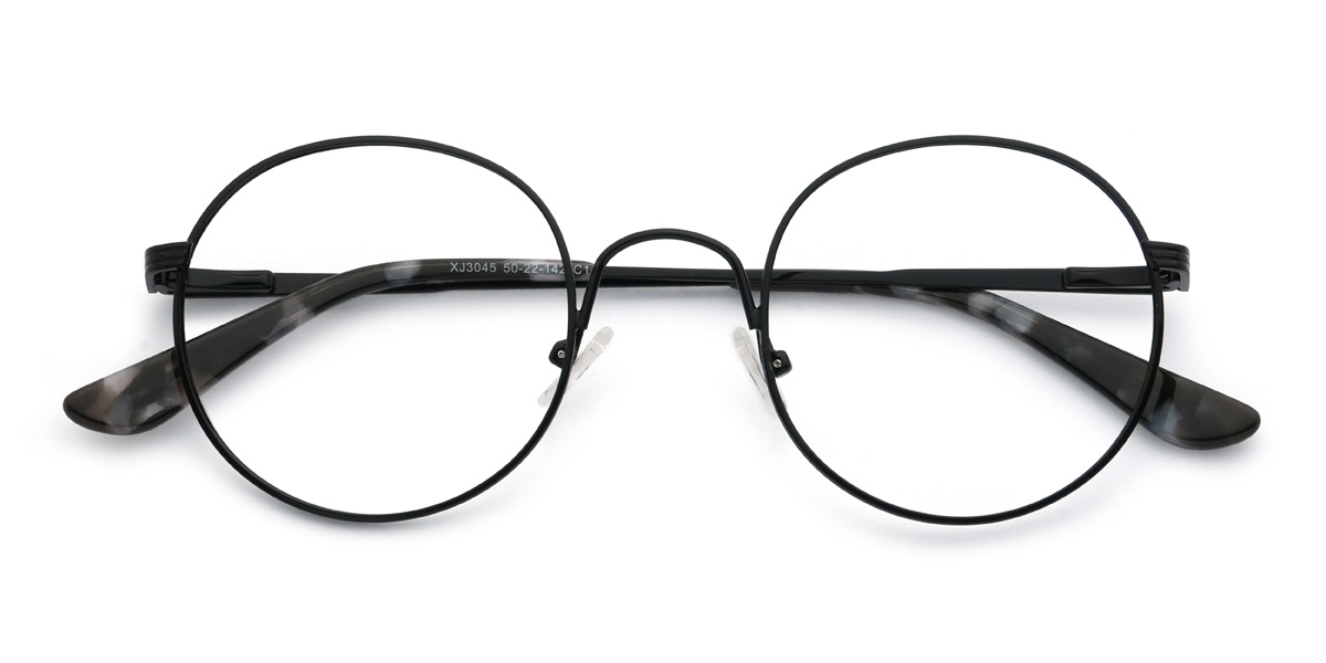 Black Tinsley Glasses - Round Glasses