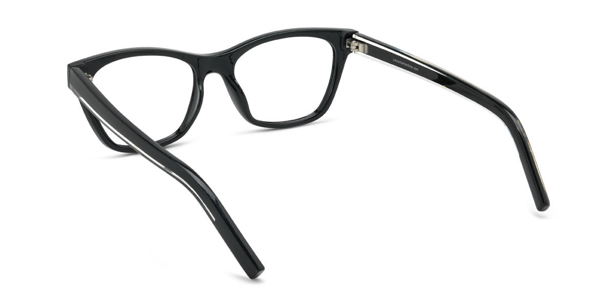 Schwarz Alessandra Brille - Rectangle Glasses