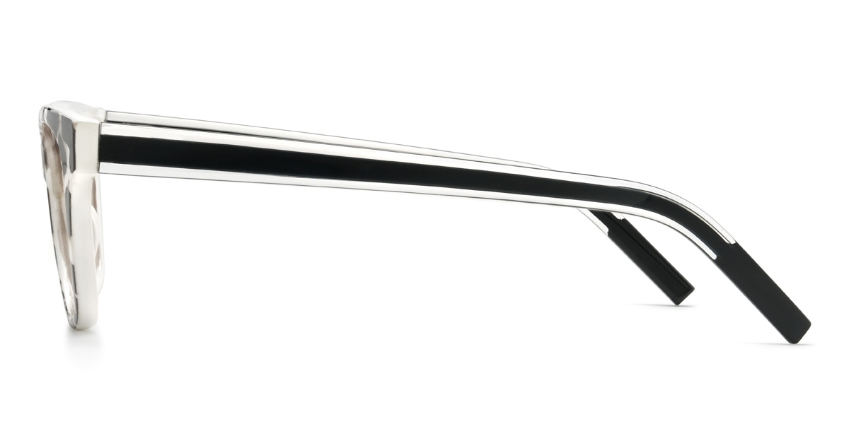 Black Tortoiseshell Alessandra Glasses - Rectangle Glasses
