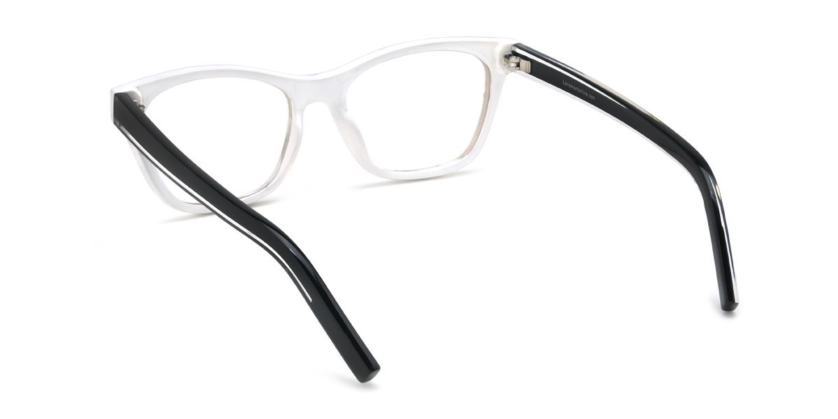Black Tortoiseshell Alessandra Glasses - Rectangle Glasses