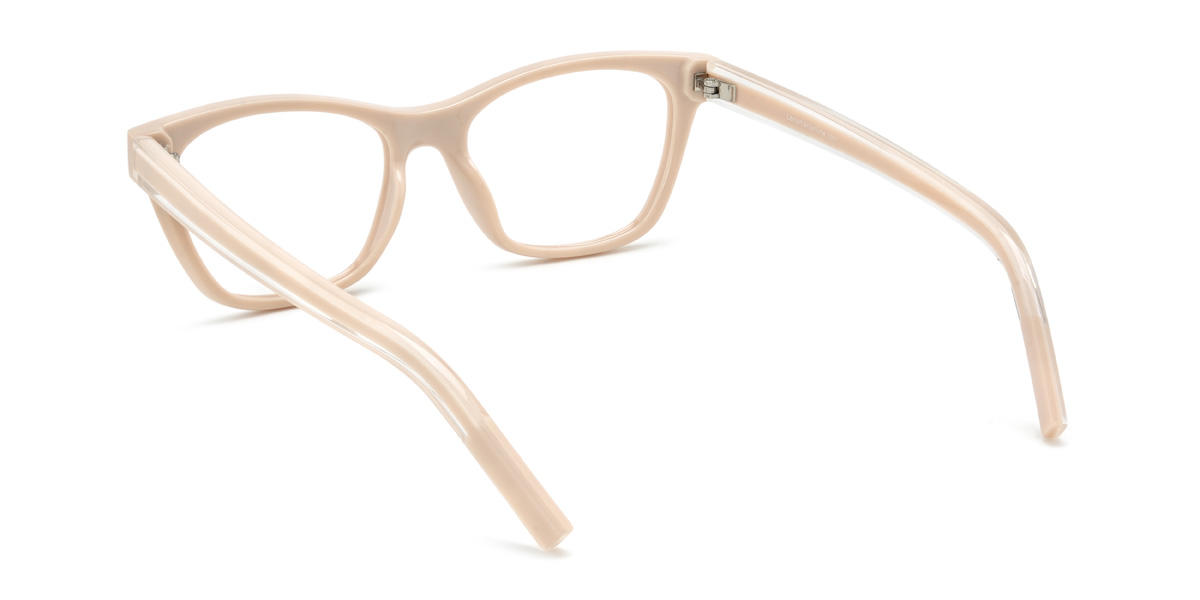 Nude Pink Alessandra Glasses - Rectangle Glasses