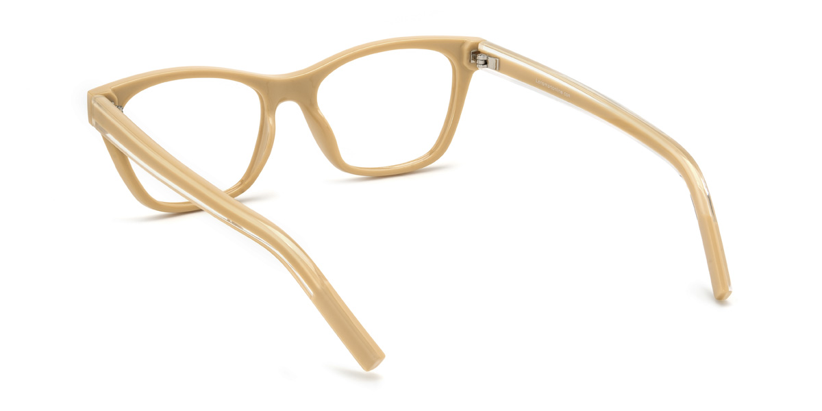 Light Brown Alessandra Glasses - Rectangle Glasses