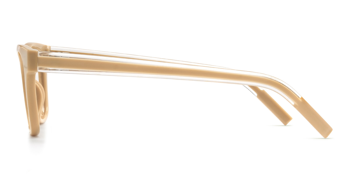 Light Brown Alessandra Glasses - Rectangle Glasses