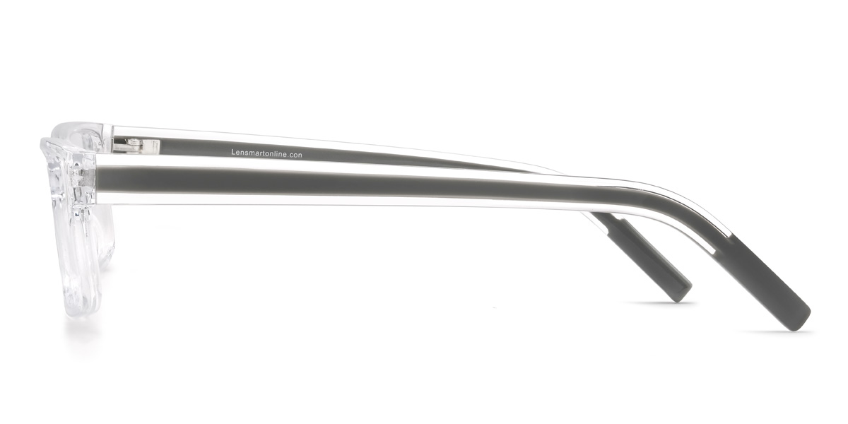 Clear Hezekiah Glasses - Rectangle Glasses