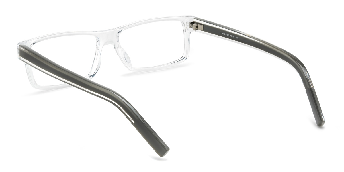 Clear Hezekiah Glasses - Rectangle Glasses