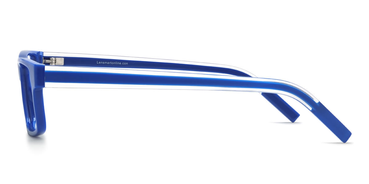 Blue Hezekiah Glasses - Rectangle Glasses