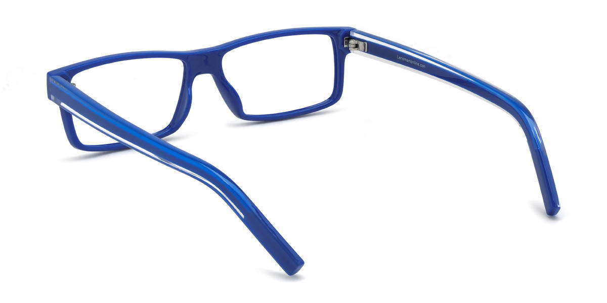 Blue Hezekiah Glasses - Rectangle Glasses