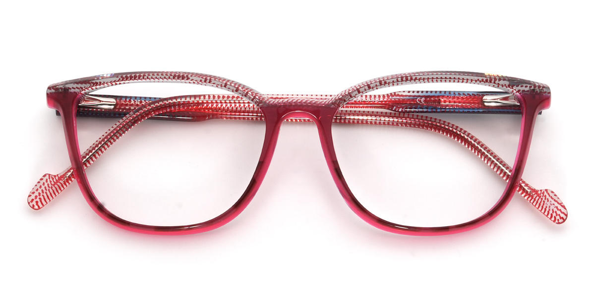 Red Miller Glasses - Rectangle Glasses