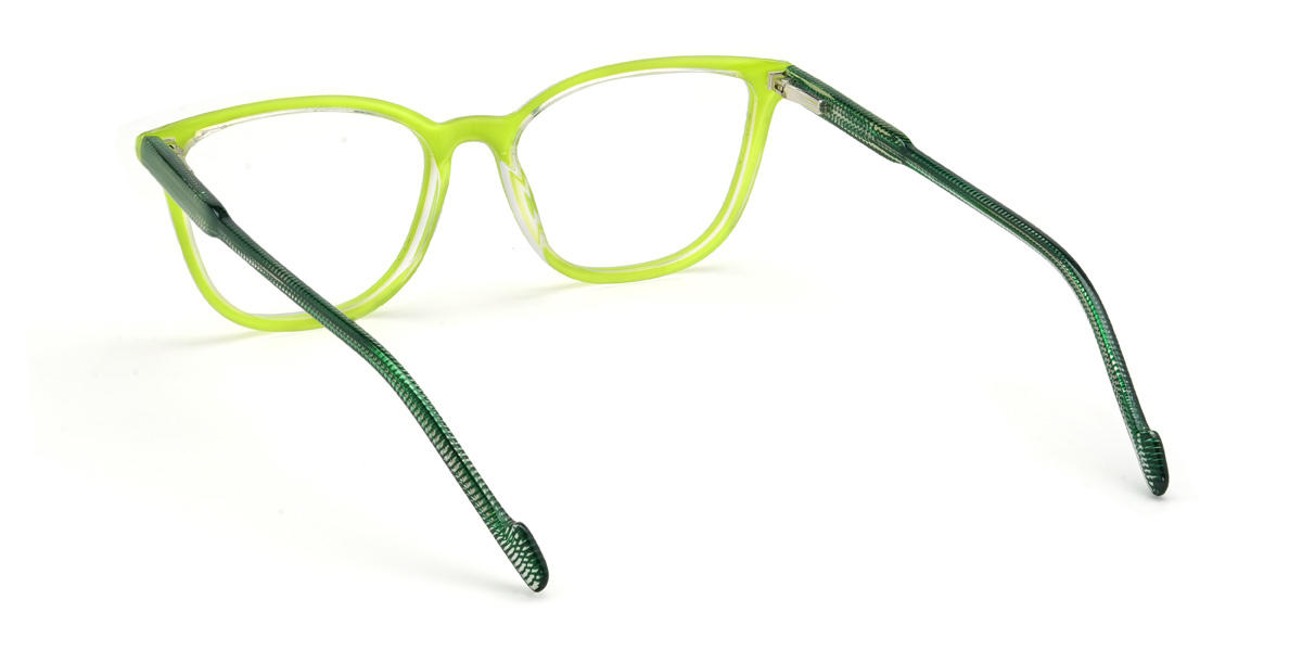 Fluorescent Green Miller Glasses - Rectangle Glasses