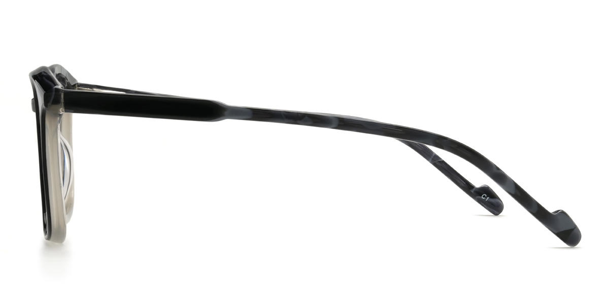 Preto Vela Óculos - Rectangle Glasses