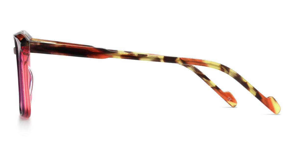 Purple Tortoiseshell Vela Glasses - Rectangle Glasses