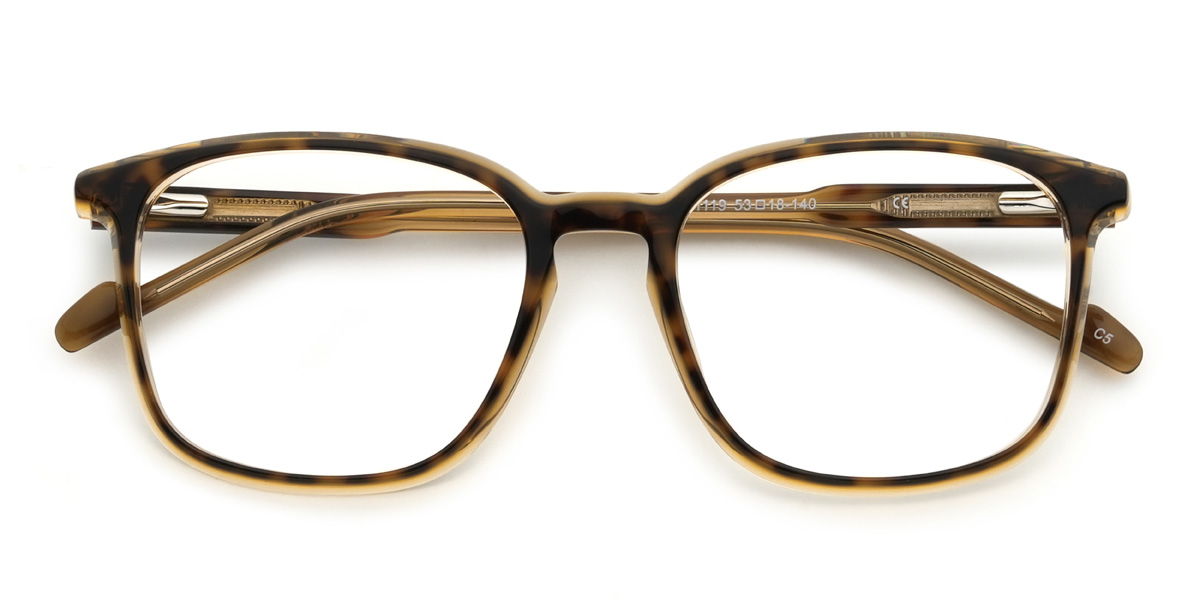Tortoiseshell Vela Glasses - Rectangle Glasses