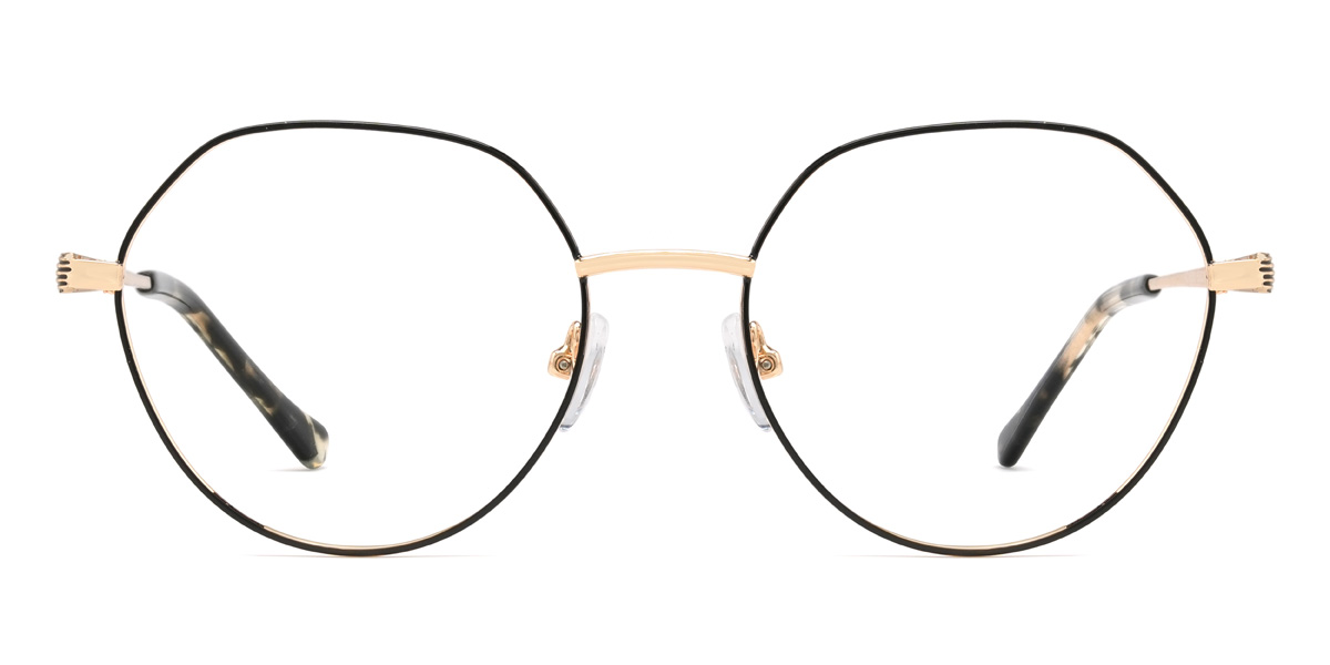 Fekete fekete teknősbéka Princeton - Oval Glasses