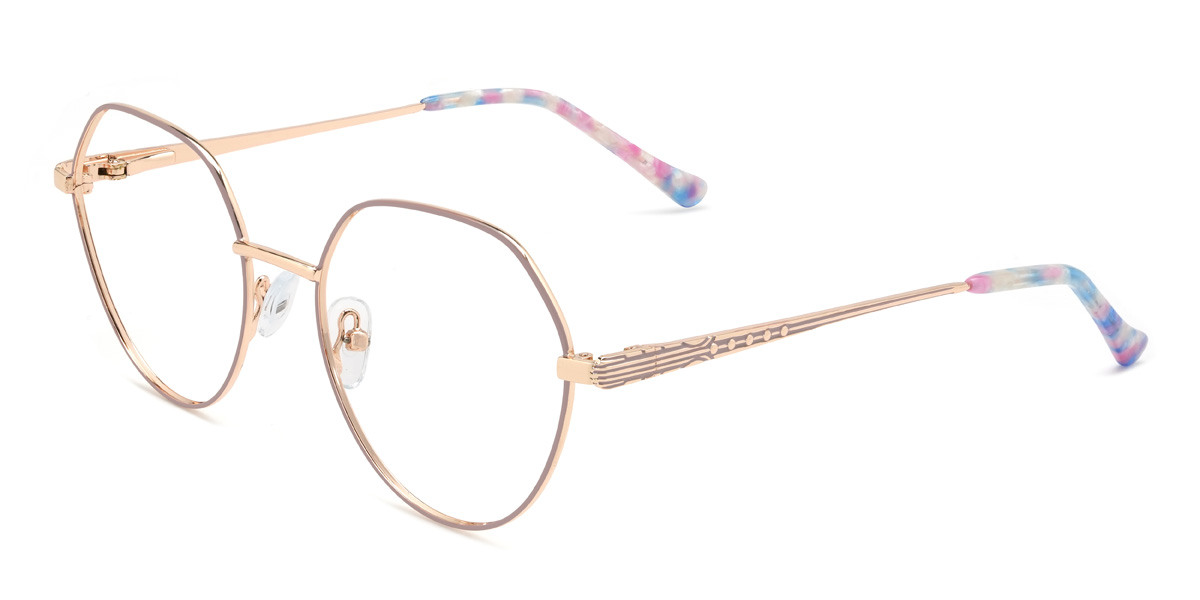 Grey Purple Princeton Glasses - Oval Glasses
