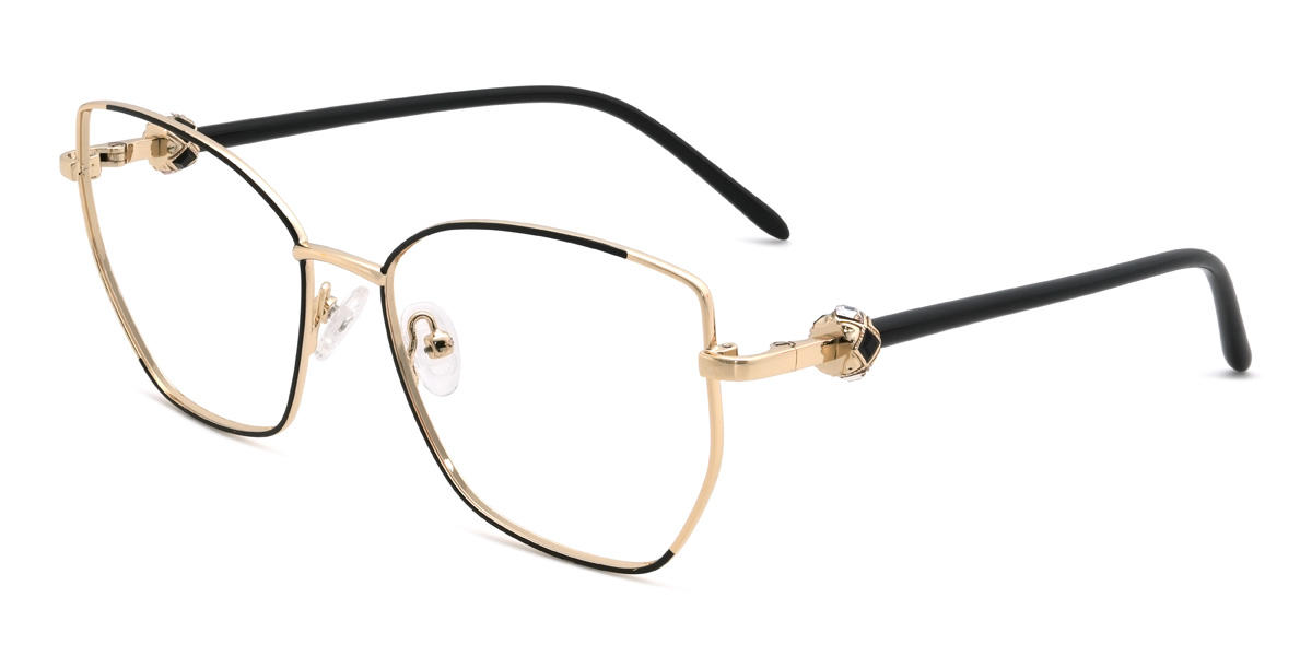 Arany fekete Jaylin Szemüveg - Cat Eye Glasses