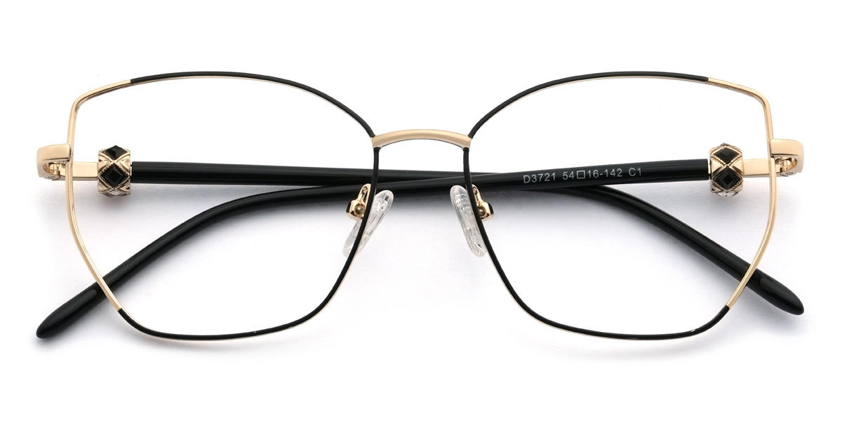 Arany fekete Jaylin Szemüveg - Cat Eye Glasses