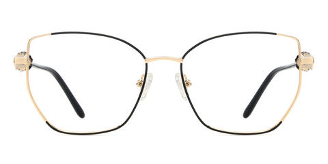 Arany fekete Jaylin - Cat Eye Glasses