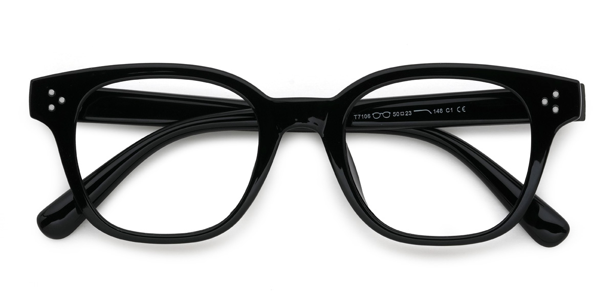 Black Vaughan Glasses - Rectangle Glasses