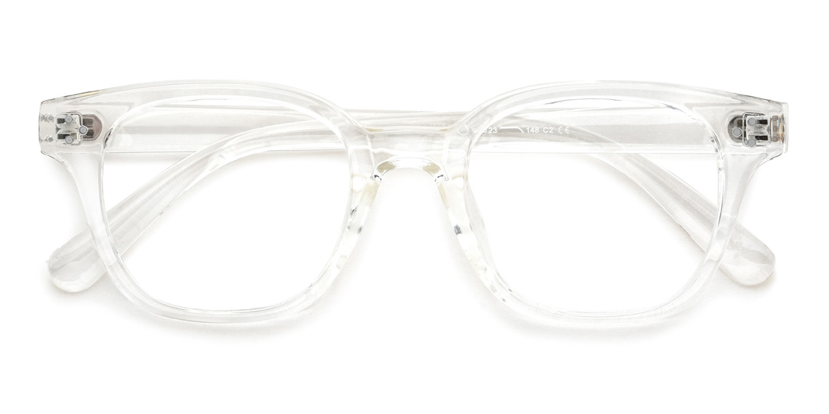 Clear Vaughan Glasses - Rectangle Glasses