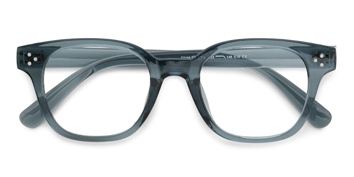 Blue Grey Vaughan Glasses - Rectangle Glasses