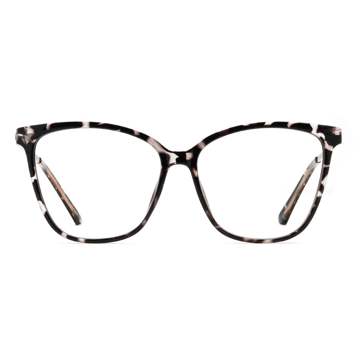 Black Tortoiseshell Baird Glasses - Cat Eye Clip-On Sunglasses