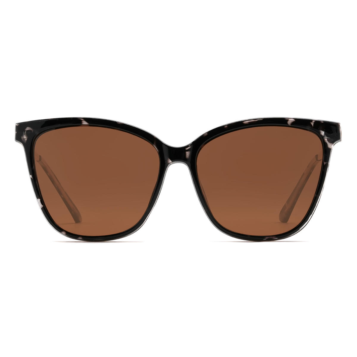 Black Tortoiseshell Baird Glasses - Cat Eye Clip-On Sunglasses