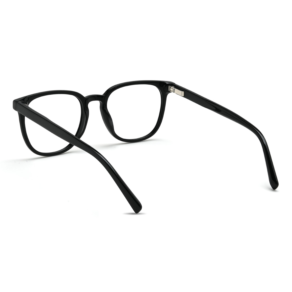 Black Zaid Glasses - Oval Clip-On Sunglasses
