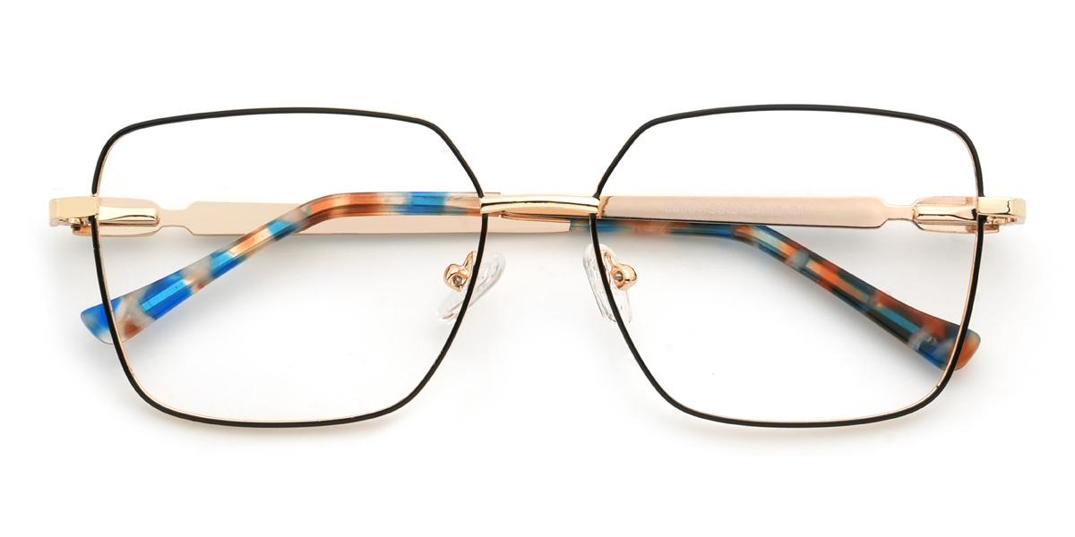 Black Carmen Glasses - Rectangle Glasses
