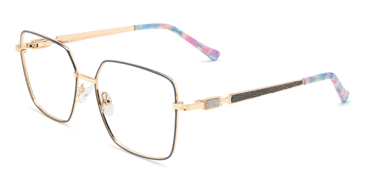 Grey Carmen Glasses - Rectangle Glasses