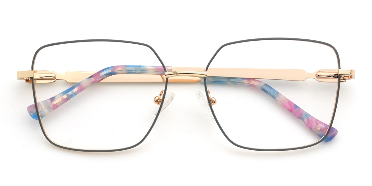 Grey Carmen Glasses - Rectangle Glasses