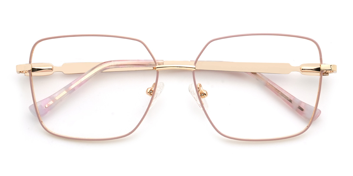 Ružový Carmen Okuliare - Rectangle Glasses