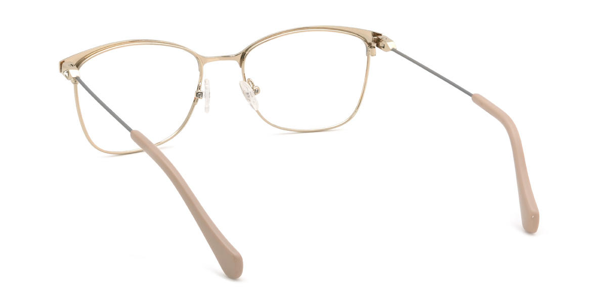 Gris dorado Shaikha Gafas - Rectangle Glasses